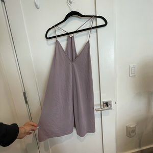 purple urban outfitters dress!